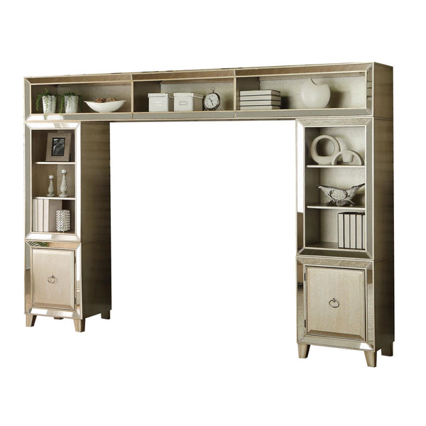 Acme Voeville Entertainment Center (Side Piers & Bridge) in Antique Gold 91200
