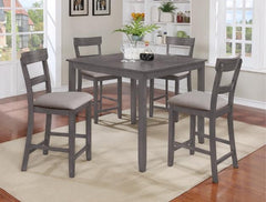 Henderson Gray 5-Piece Counter Height Set