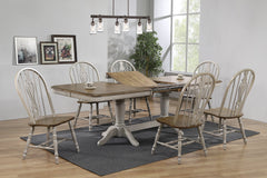 Jack Gray/Brown Keyhole Dining Room Set