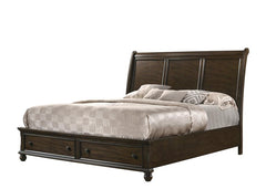 Lara Brown Queen Storage Platform Bed