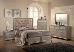 Lila Champagne Panel Bedroom Set