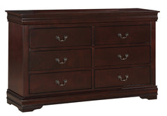  Louis Philip Cherry Sleigh Bedroom Set