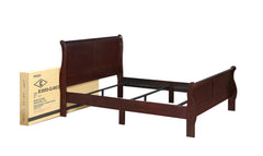  Louis Philip Cherry Sleigh Bedroom Set
