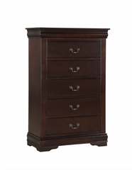  Louis Philip Cherry Sleigh Bedroom Set