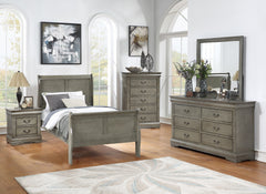 Louis Philip Gray Youth Sleigh Bedroom Set
