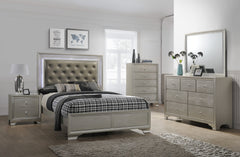 Lyssa Champagne LED Panel Bedroom Set