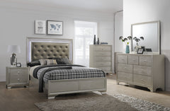 Lyssa Champagne LED Panel Bedroom Set
