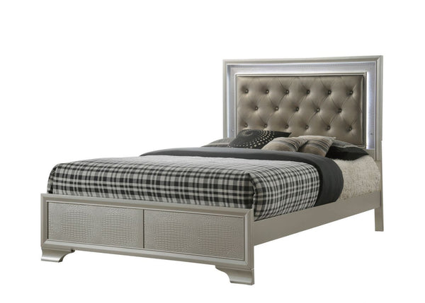 Lyssa Champagne Queen Panel Bed