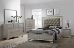 Lyssa Champagne Twin Panel Bed