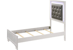Lyssa Frost Full LED Panel Bed