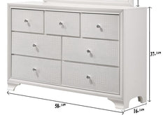 Lyssa Frost LED Panel  Bedroom Set