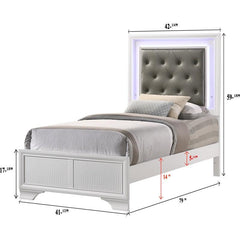 Lyssa Frost LED Panel Youth Bedroom Set