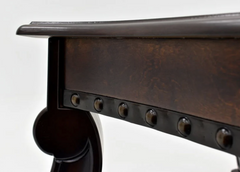 Madison Brown Wood Coffee Table with Casters