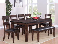 Maldives Dark Brown Extendable Dining Set