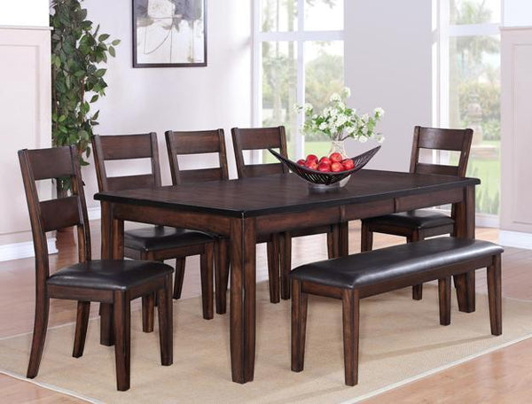Maldives Dark Brown Extendable Dining Set