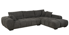 Manhattan Dark Gray RAF Chaise Sectional