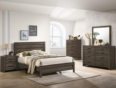 Marley Brown Queen Panel Bed