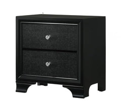 Micah Black LED Panel Bedroom Set