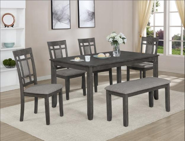 Paige Gray 6-Piece Dining Room Set