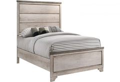 Patterson Driftwood Gray Panel Twin Bed