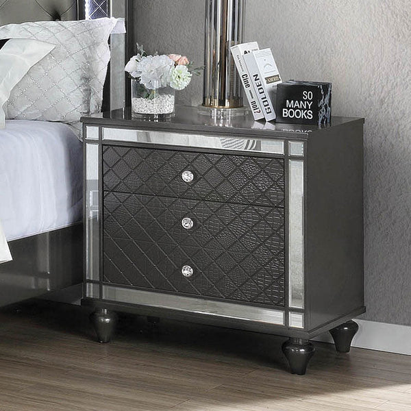 Refino Gray Nightstand