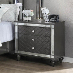 Refino Gray Nightstand
