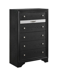 Regata Black Storage Platform Bedroom Set