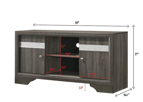 Regata Gray 55" TV Stand