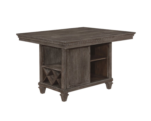 Regent Grayish Brown Counter Height Table