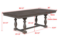 Regent Grayish Brown Dining Table
