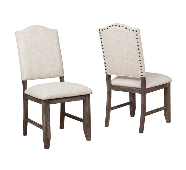 Regent Grayish Brown Side Chair, Set of 2