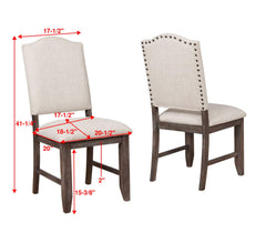Regent Grayish Brown Side Chair, Set of 2