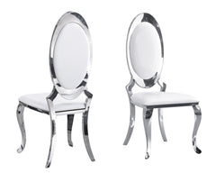 Betsy Chrome/White 7-Piece Dining Set