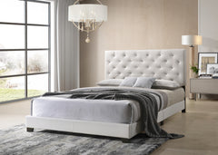 Lana White Diamond Tufted Twin Bed