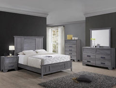 Sarter Gray Queen Panel Bed