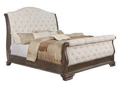 Sheffield Antique Gray Queen Sleigh Bed