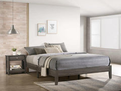 Skyler Gray King Platform Bed