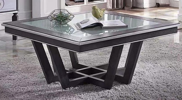 Acme Furniture House Beatrice Square Coffee Table in Charcoal 88810