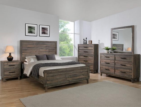 Tacoma Rustic Brown Panel Bedroom Set