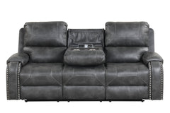 Titan Charcoal Oversized 3-Piece Reclining Living Room Set
