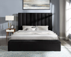 Valencia Black King Platform Bed