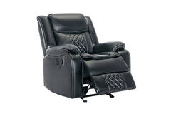 Weston Black 3-Piece Reclining Living Room Set