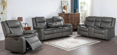 Weston Gray 3-Piece Reclining Living Room Set